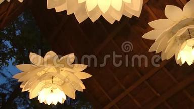 泰国风格的乡村灯